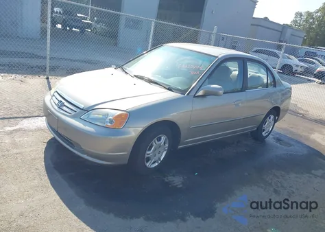 2002 Honda Civic Lx z USA, uszkodzony, nr VIN 1HGES16672L052293
